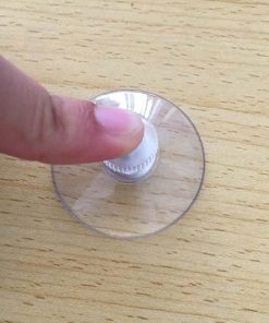 Alternative view of BlingKingdom 6pcs Suction Cup Glass Suction Pads 41mm Clear PVC Plastic Sucker Pads Without Hooks Extra Strong Adhesive Suction Holder