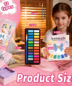 Alternative view of Watercolor Workbook - Coloring Book Beginner Friendly Painting Kit. Watercolor Workbooks for Adults with 24 Colors Paint. Exploration Gift for Adults Teens (Animals)